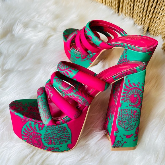 Platform chunky heel sandals - Picture 7 of 7